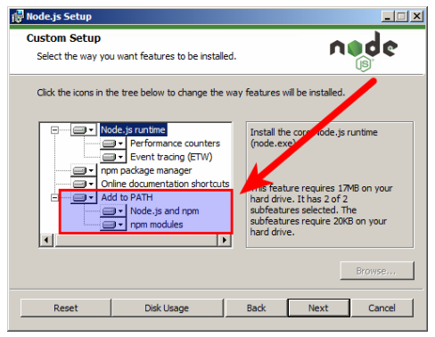 Proceso de instalación de Node.js en Windows Proceso de instalación de Node.js en Windows